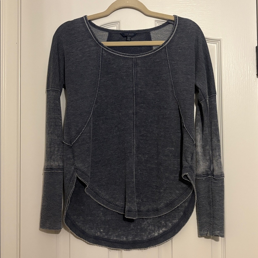Lucky Brand Women's Scoop Thermal Long Sleeve Top